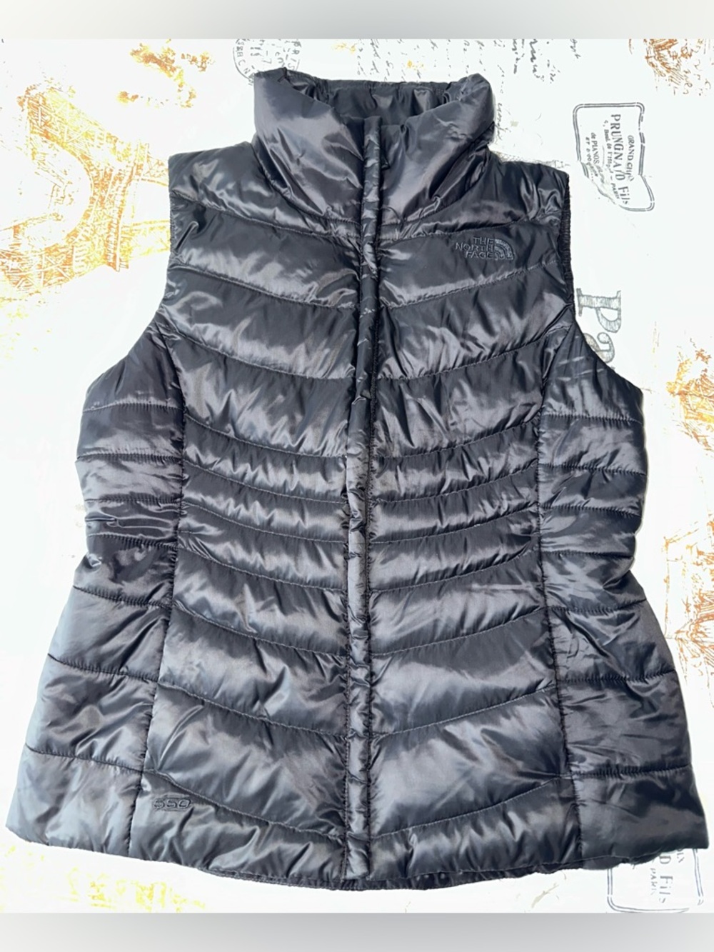 The North Face Women's Shiny Black Quilted Puffer Vest
